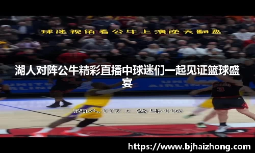 湖人对阵公牛精彩直播中球迷们一起见证篮球盛宴